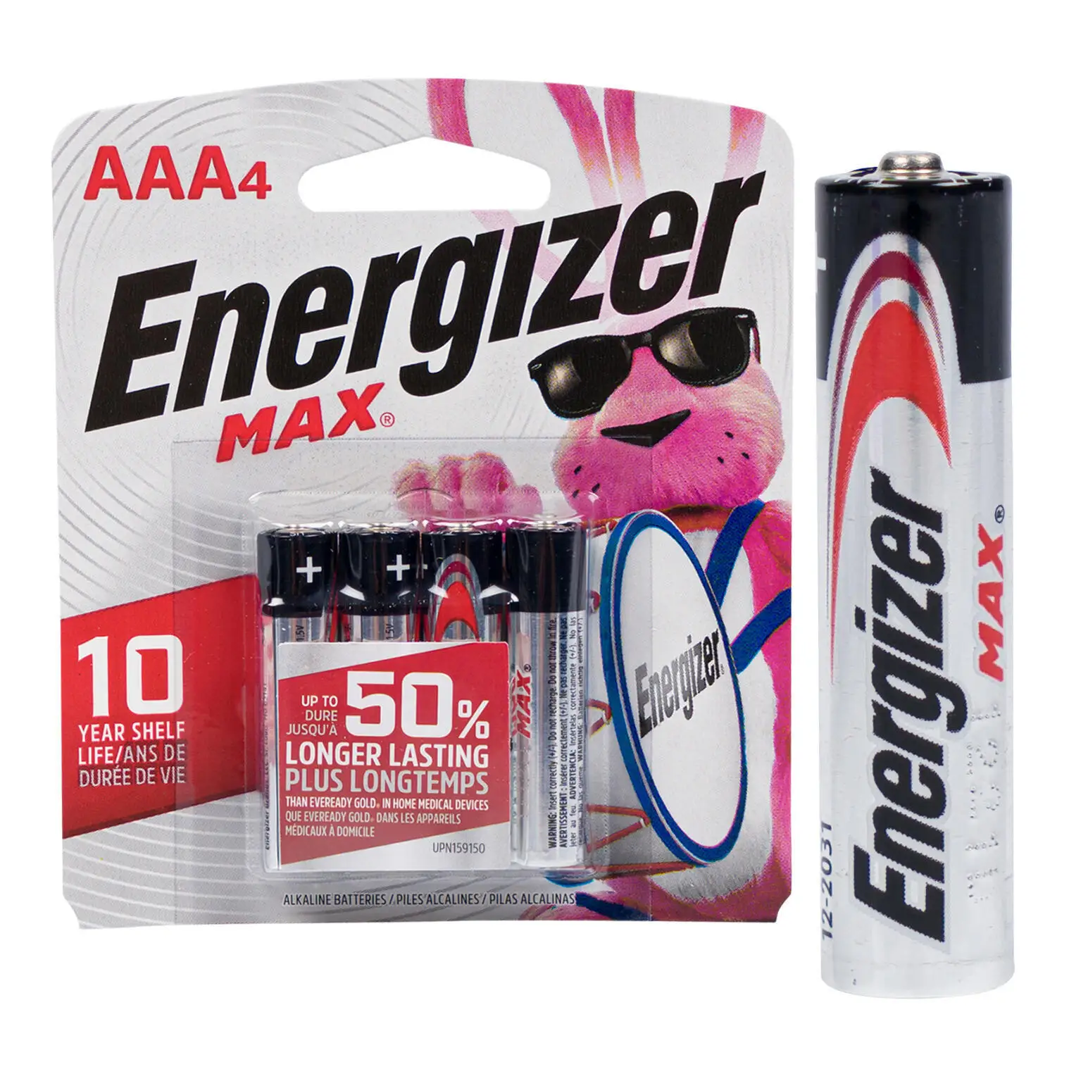 Батарейки Energizer AAA-4 упаковки-50% дольше