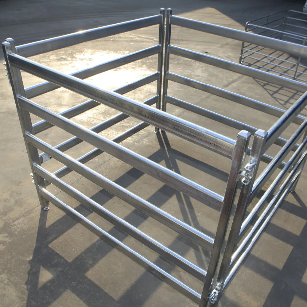Galvanized Cattle Horse - Heavy Duty Steel Fence Panel Horse Crush Panels -  Portable Horse Chute