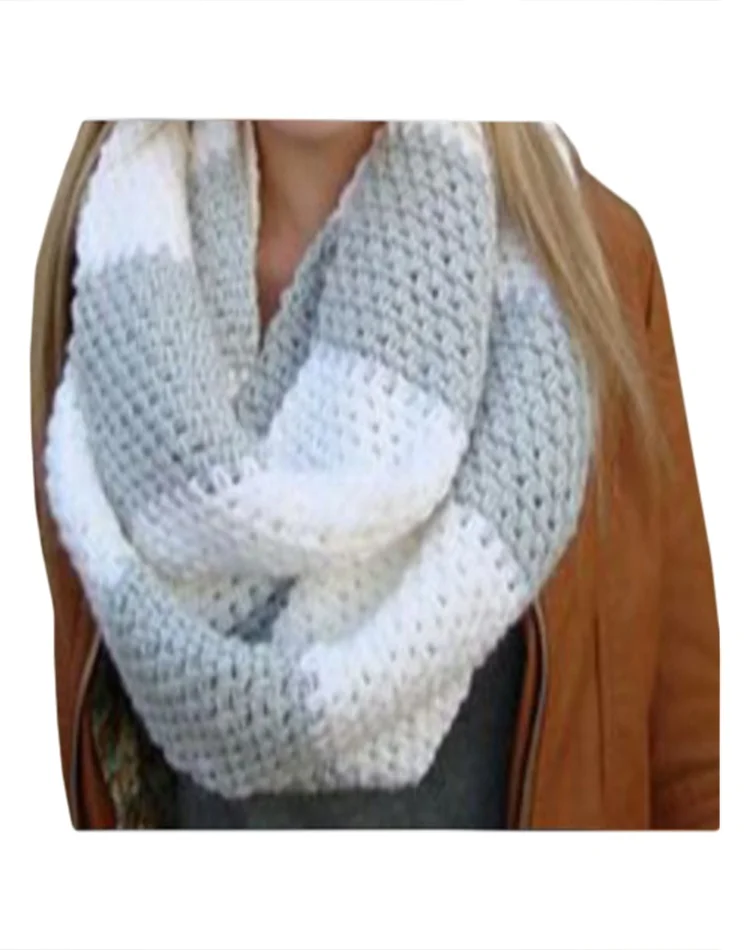 Handmade 100% acrylic solid color cowl snood Adult Winter wear accessory Neck warmer infinity scarf Soft and cosy snood