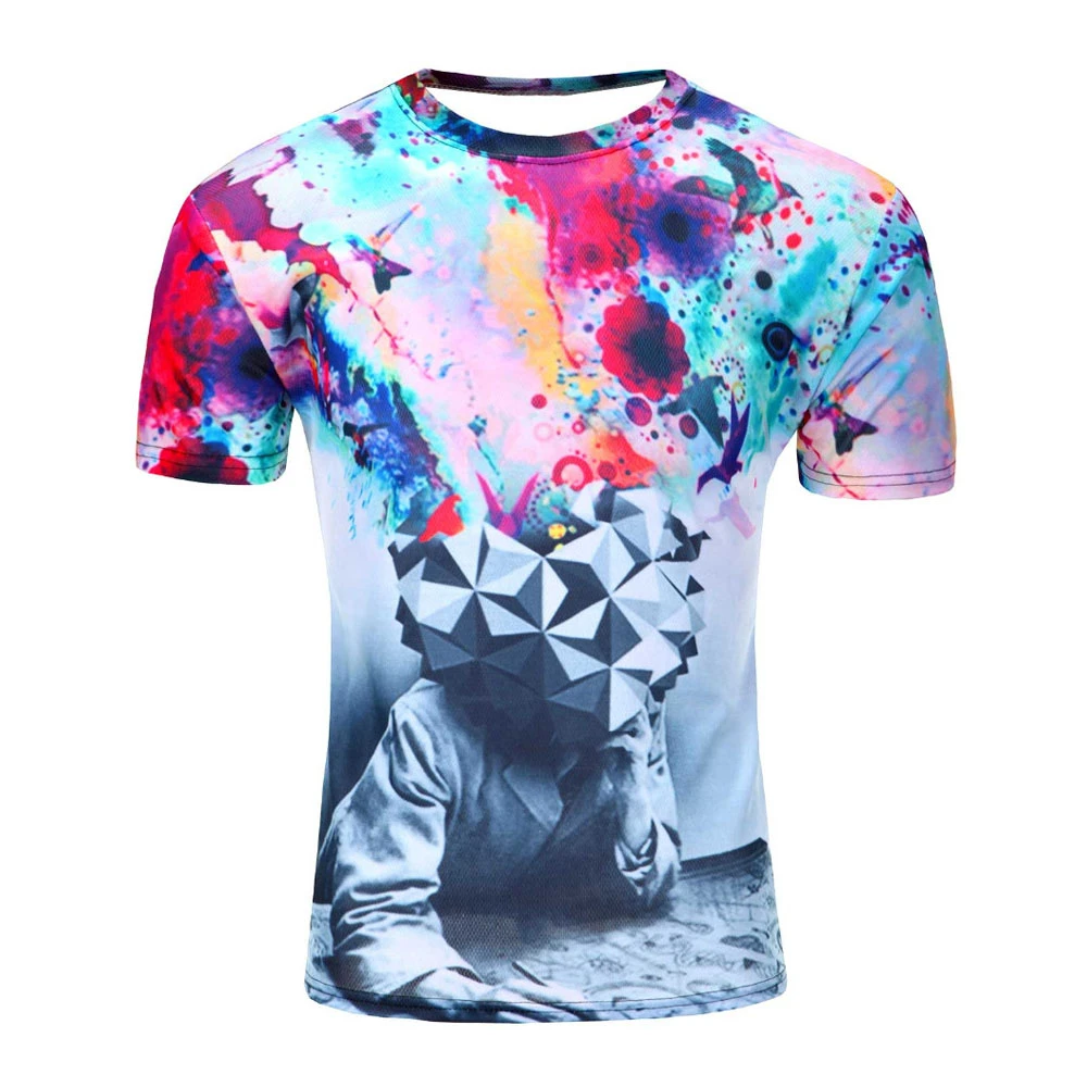 Hot Selling Men Sublimation T Shirts For Online Sale / Wholesale Custom Print Plain Blank Sublimation T Shirts with custom size