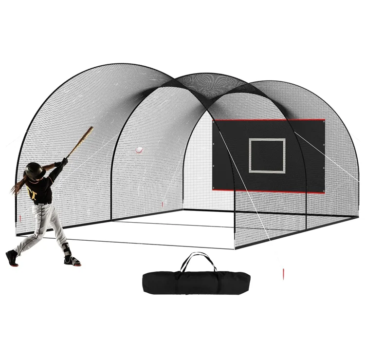 Wholesale Portable Baseball Batting Cage Net Ball Hitting and Pitching Practice Equipment for Training
