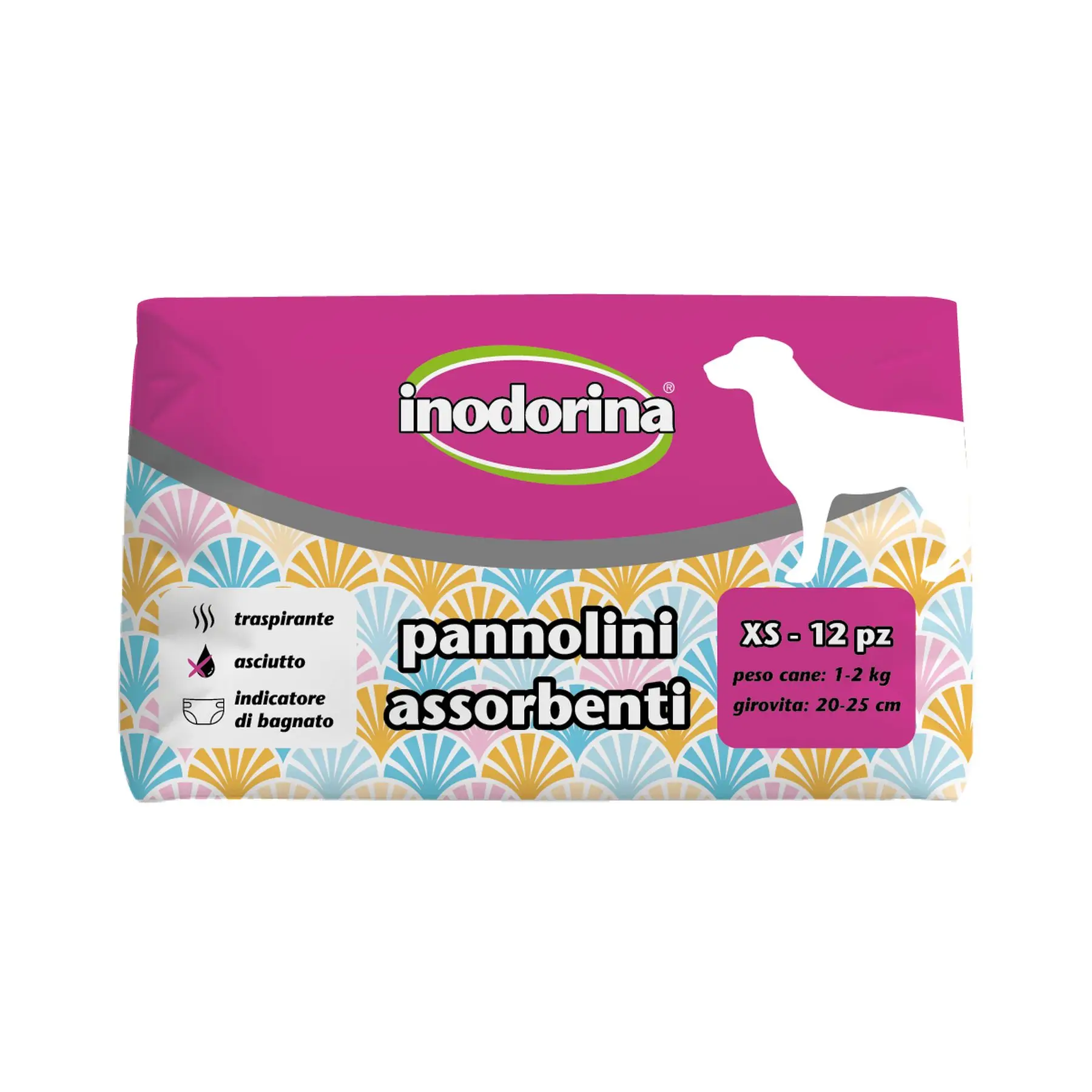 Высококачественный подгузник для собак Inodorina XS-супервпитывающий женский подгузник для домашних животных-обеспечивает гигиену и комфорт