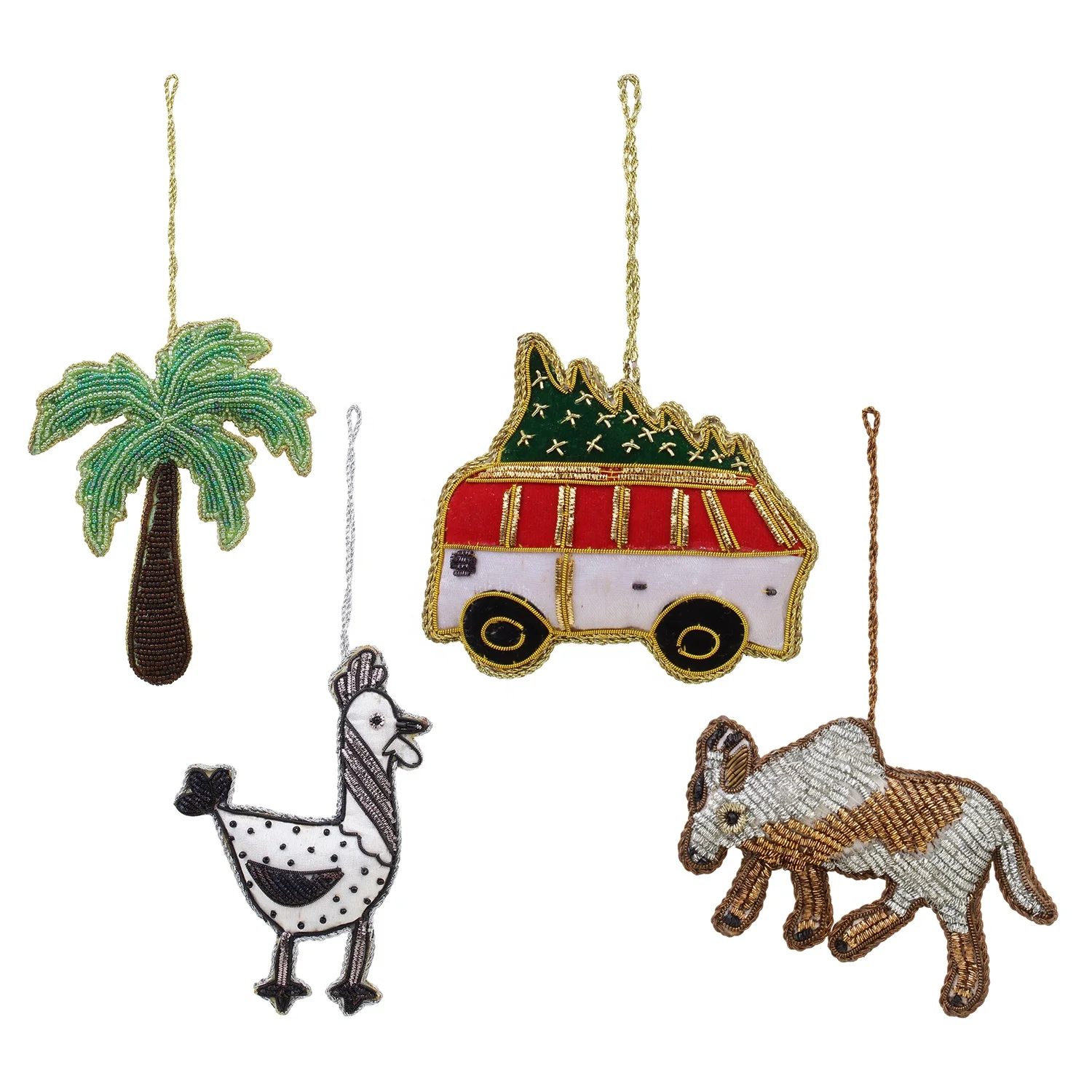 Handmade Embroidered Beaded Velvet satin Christmas Decorations Lama Santa  Socks   Flying Sparrow  Elephant  Flying Eagle Bee