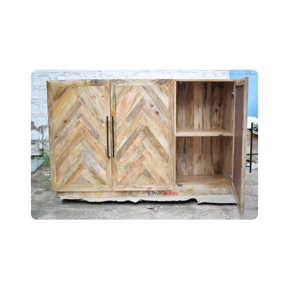 Premium Quality Customized Wooden 3 Door Cabinet Buy Mango Wood Furniture Indoor Modern Furniture Mango Wood Furniture