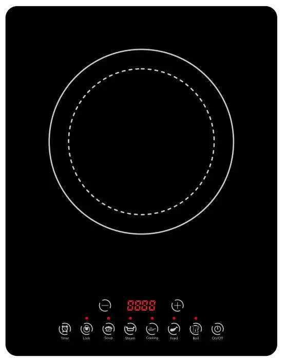 Mini Induction Cooker Smart Touch Control Electric Stove Cookers Single Burner Kitchen Appliances