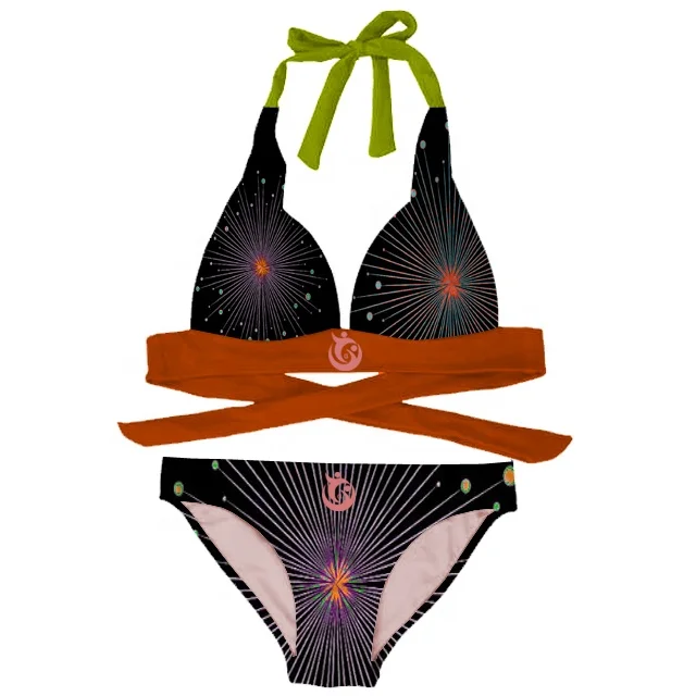 Hot sexy nude backless micro size bikinis neck strap bikinis Women 2 pieces bikini swim wear beach wear bathing wear fitnesswear