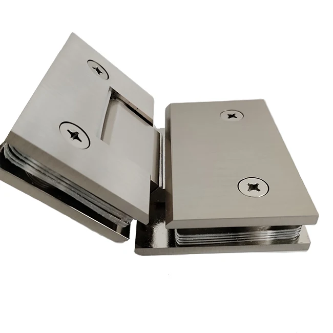 Hot Design Frameless Door Hardware Copper Alloy Shower Hinge