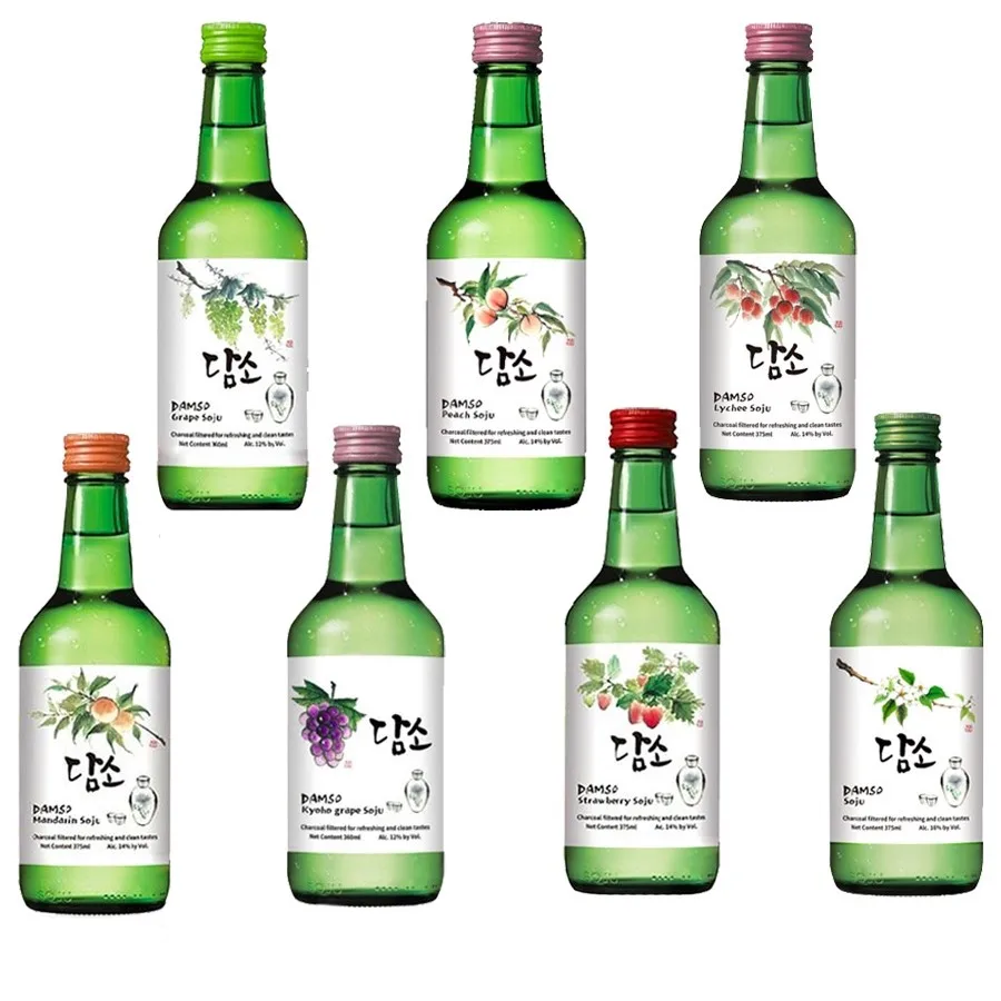 Korean soju, Damso, fruit flavor, OEM, ODM