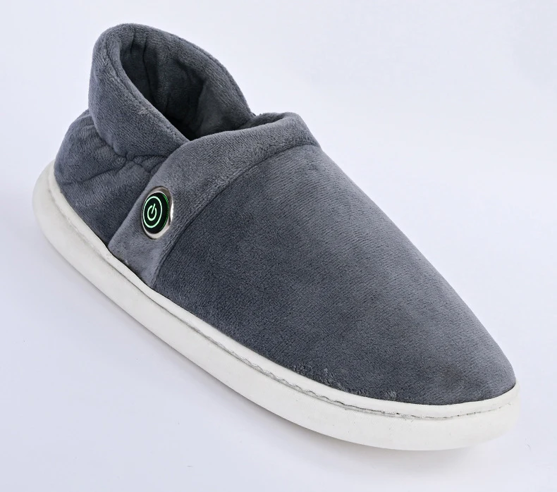 USB Battery Rechargeable Safety Electrically Warm Heated Shoes with 3 Levels Temperature Control