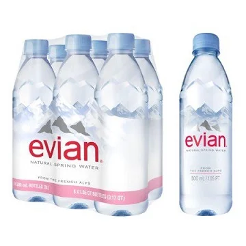 Прямой поставщик Evian оптовая продажа минералов для бутилированной воды 500