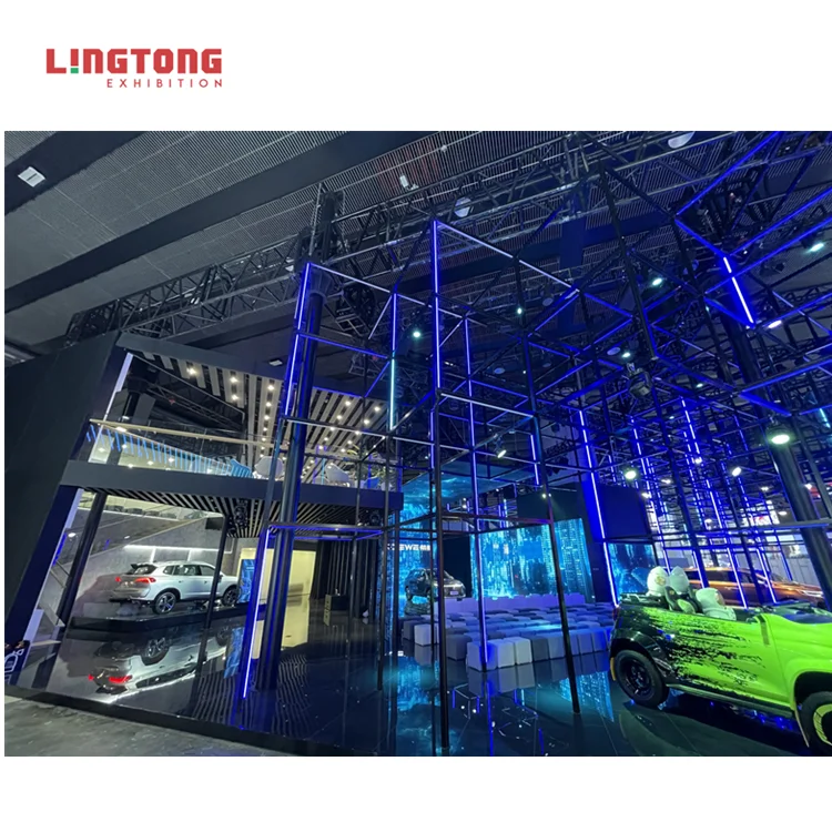 Expo Designs Trade Show Booth Equip Display Exhibition Exhibit Design System Booth For Motor Car Exhibition Show