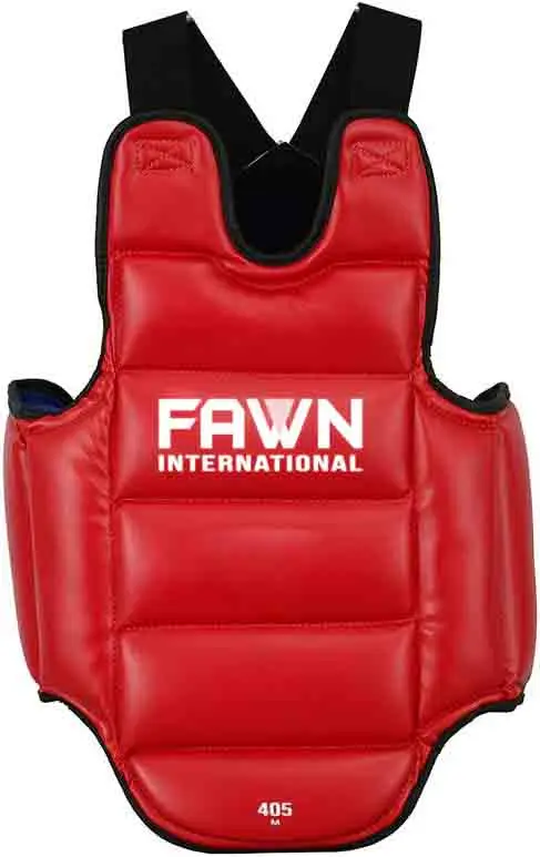 Martial Arts Chest Guard Reversible Body Protector Taekwondo Sparring Gear