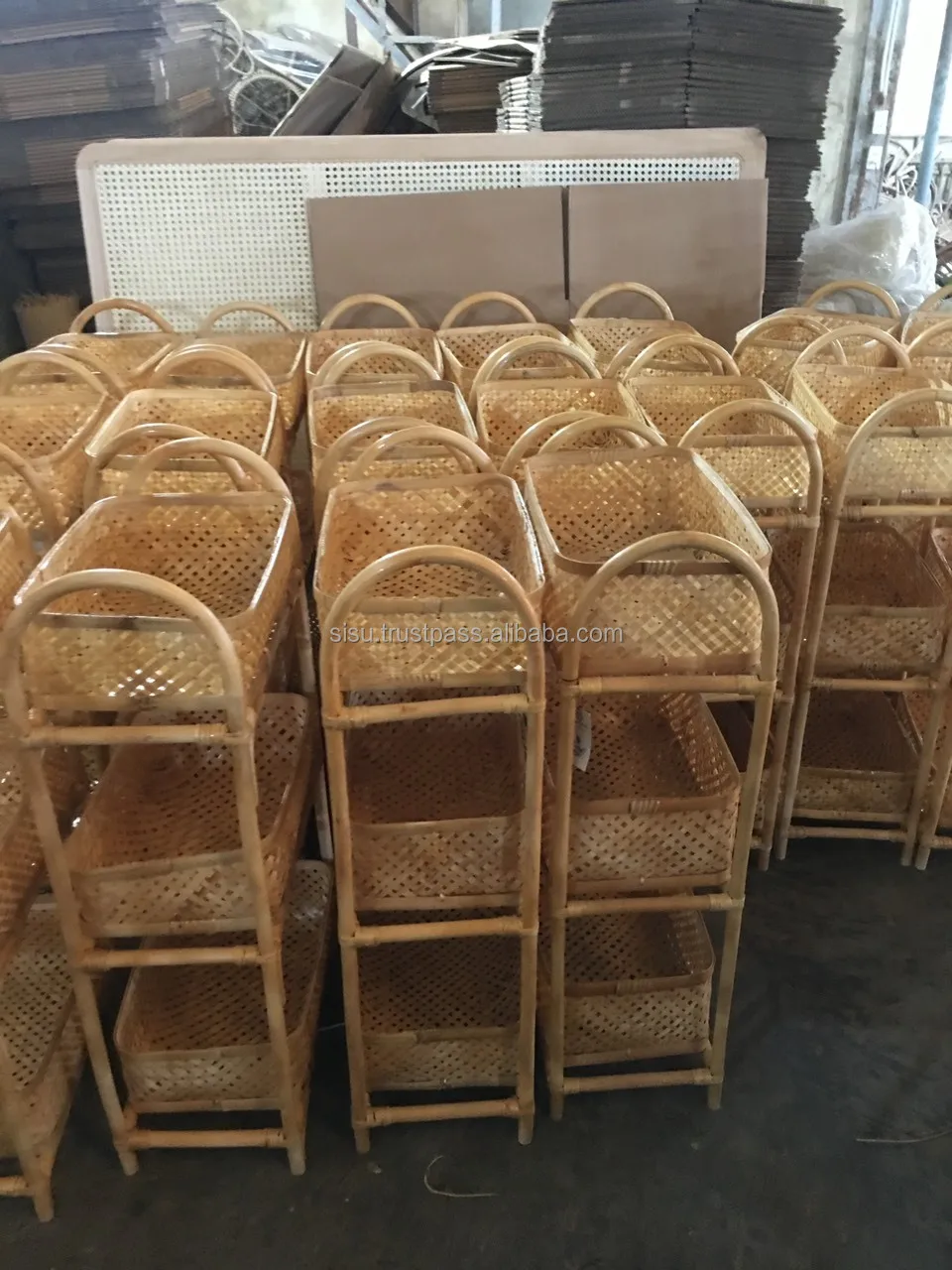 Высококачественные комбинированные полки из ротанга и бамбука/ротанга-Бамбуковые домашние принадлежности/ротанга-бамбуковые изделия декор Sisu