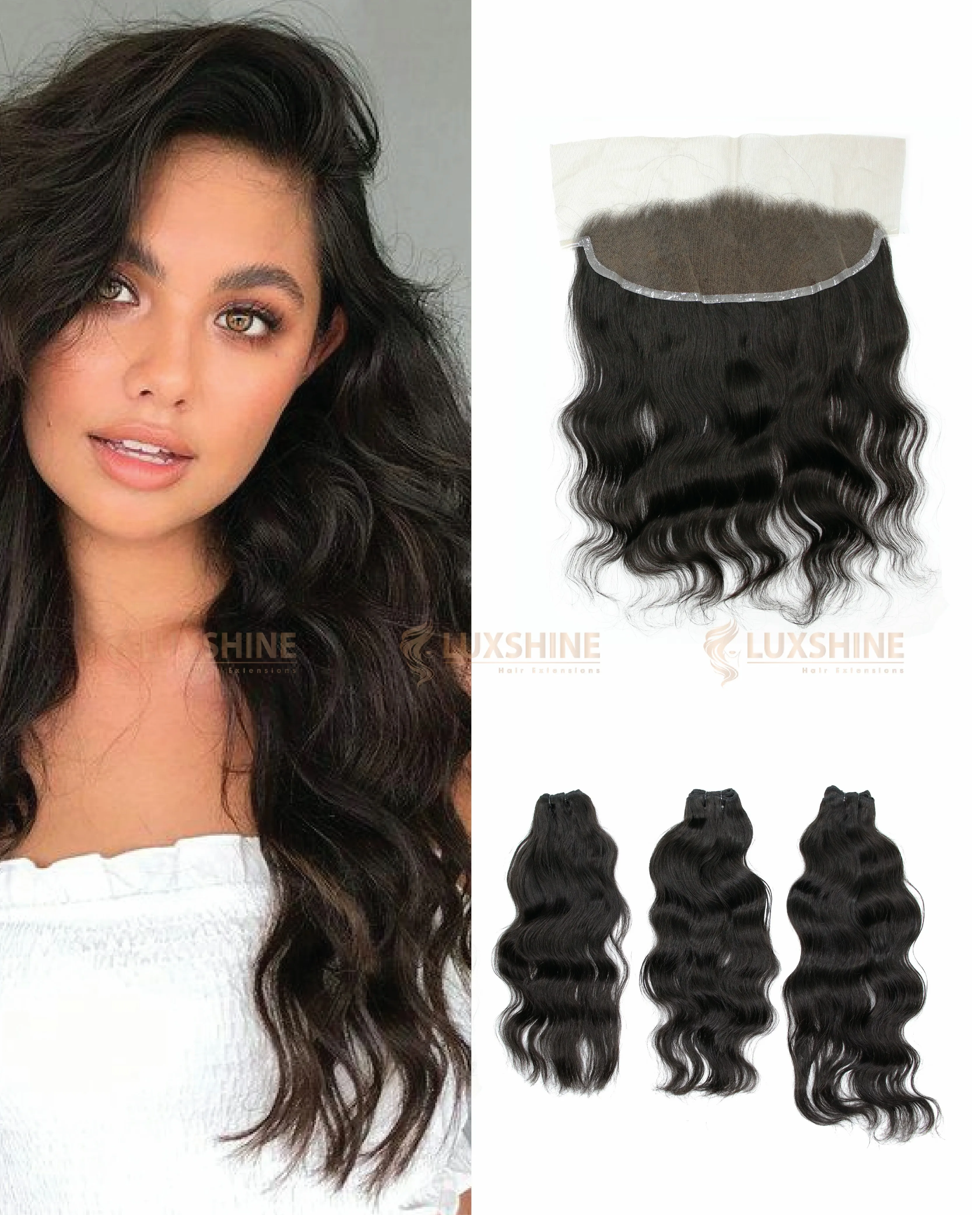 Парики на прозрачной сетке с прядями, оптовая цена, компания Luxshine hair