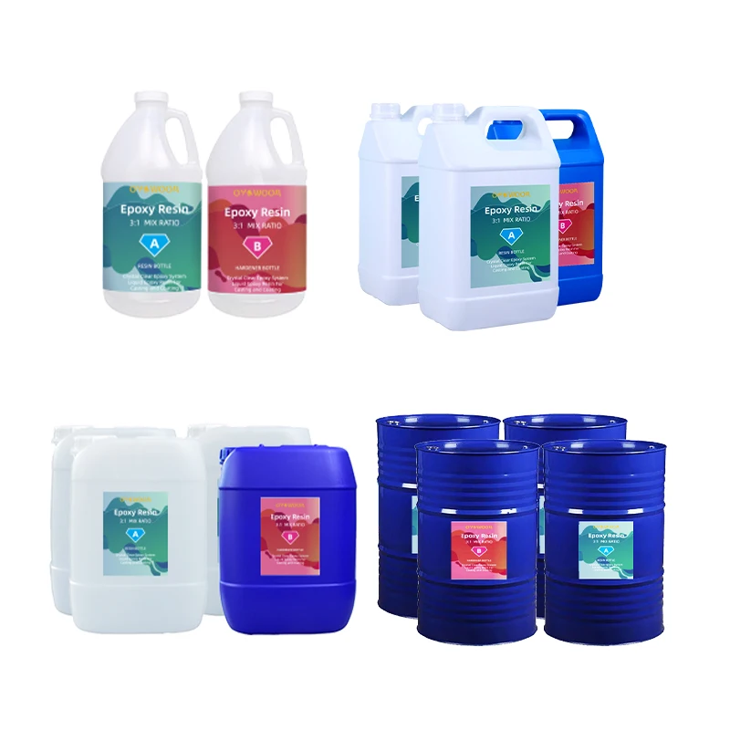 Epoxy Resin 2:1 Price, Fire Resistant Heat Resistant Crystal Transparent Wholesale Epoxy Resin Transparent and Not Yellow