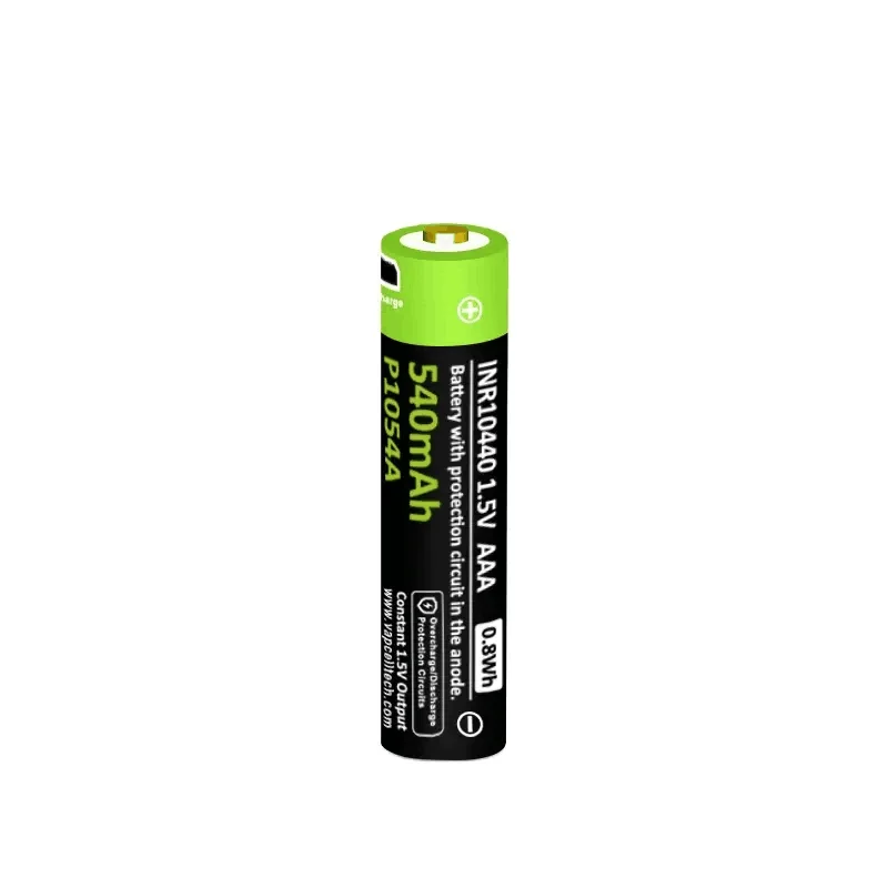 vapcell Brand New Li-ion USB AAA Battery Vapcell 10440 P1054A 1.5V 540mah Rechargeable For Flashlight