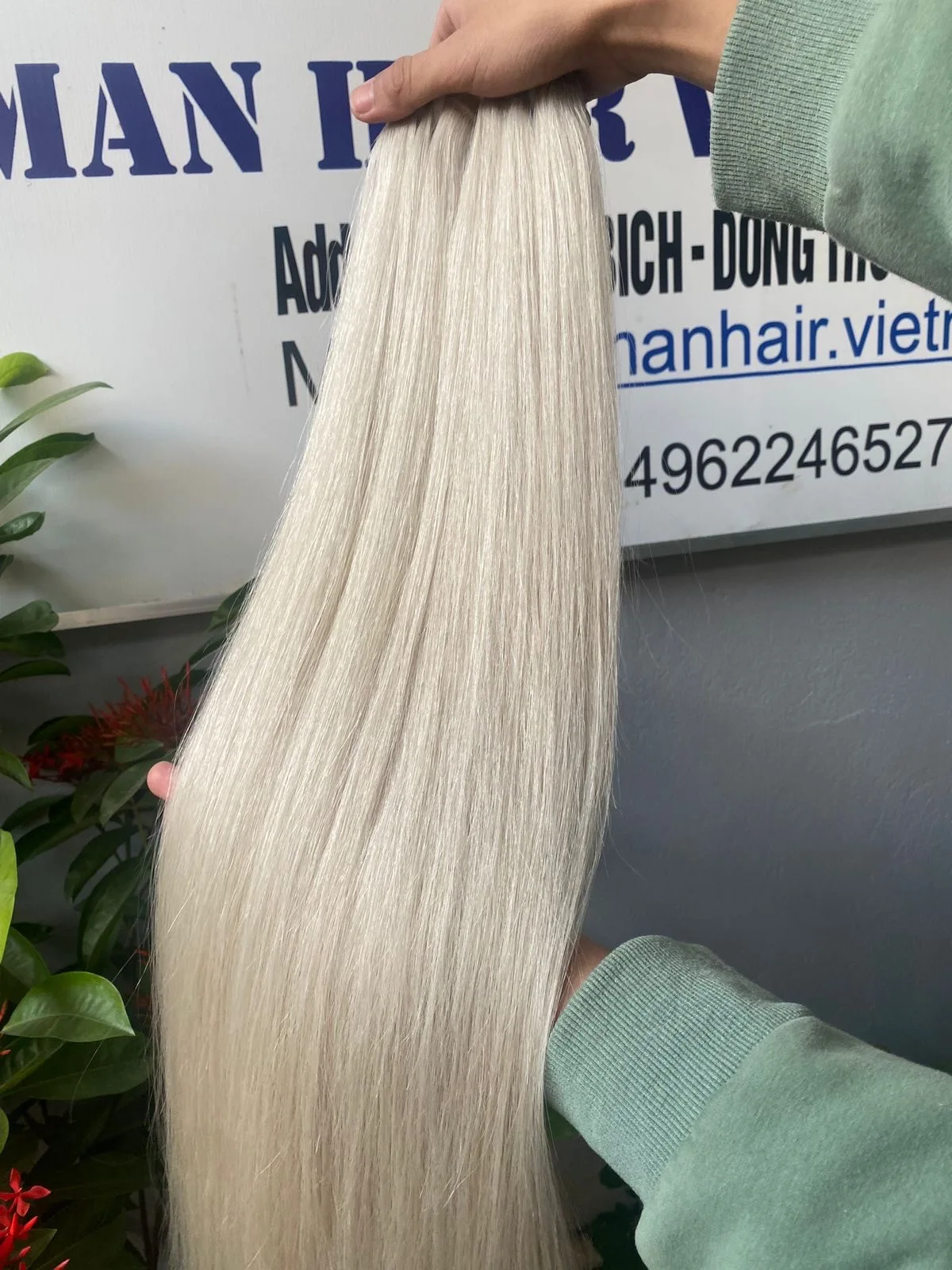 Cheap Price Raw Remy Natural Slavic European Human Hair Bundle Weave Weft Hair Extension Color #1200 Platinum Blonde Bundles