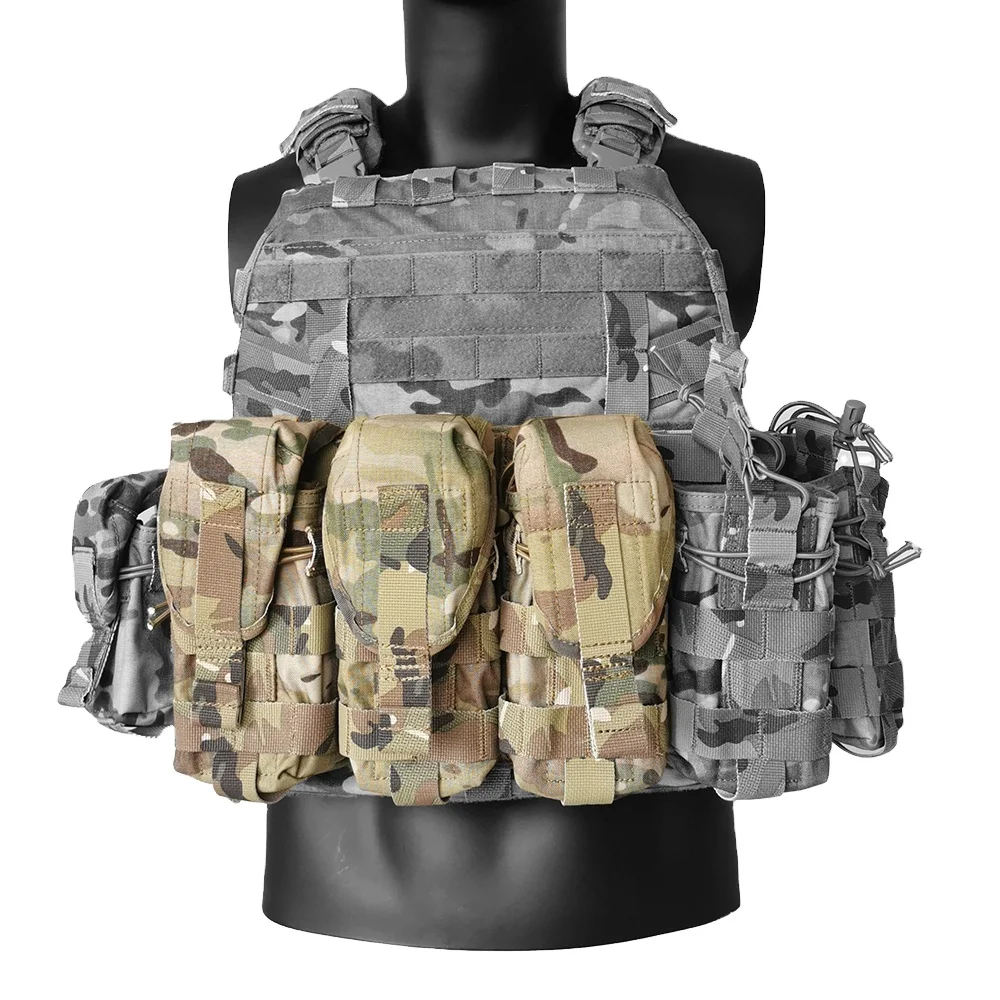 GRAY DOT AK Spare Mags Pouch Tactical Vest Pouch Chest Rig Pouch