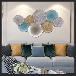 Wholesale Premium Quality Royal Embossed Design Modern Metal Wall Art Home Decor Multi Color For Living Room Decoration