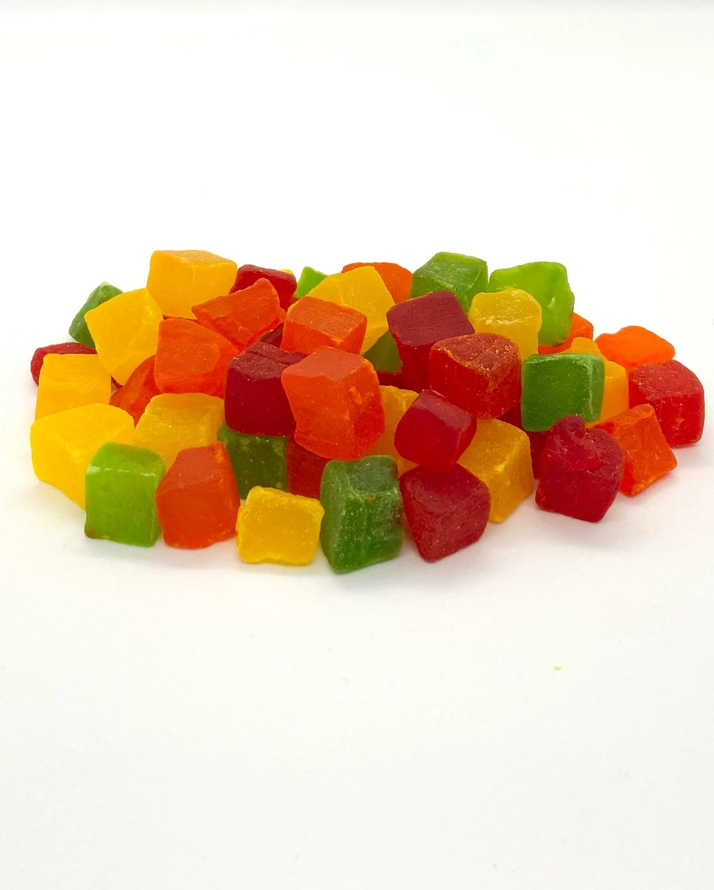 Premium snack dried pineapple core dice mixed color with nutrition from fruits export from Thailand