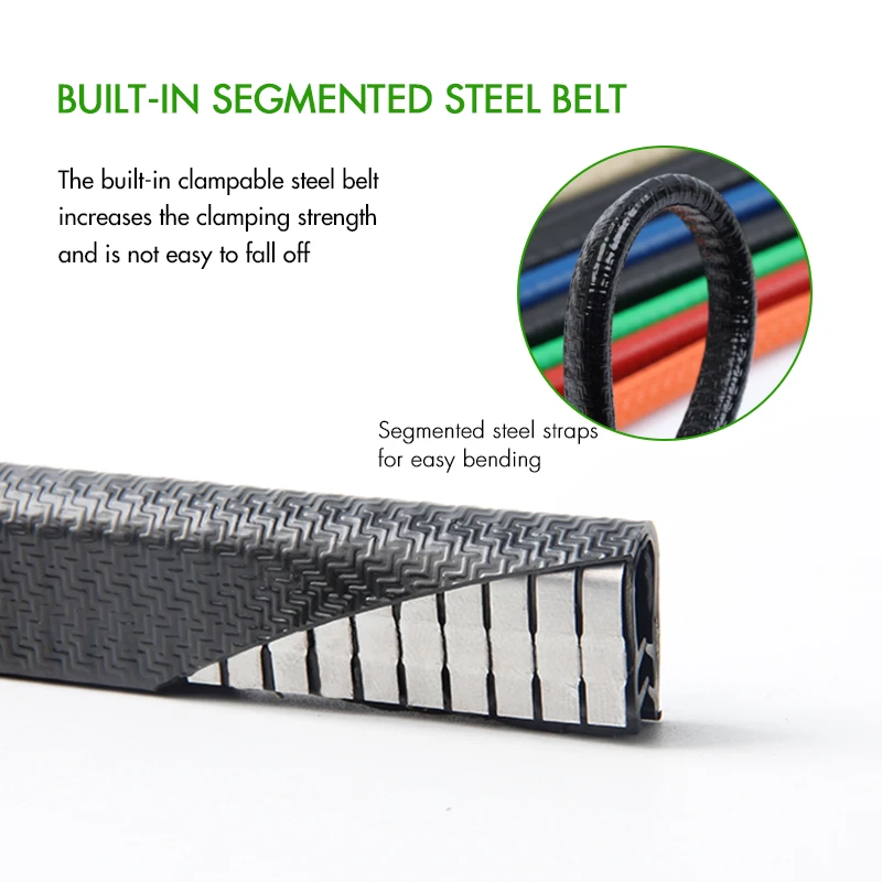 Universal car door U shape edge scratch protector sealing strip guard trim car door edge strip