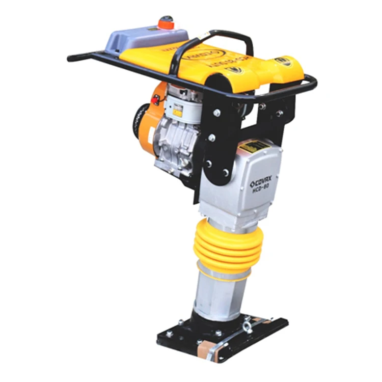Best Performance 12000KN Impact Force Covax HCD-80+EY20 ROBIN Gasoline Tamping Rammer for Industrial and Construction Use