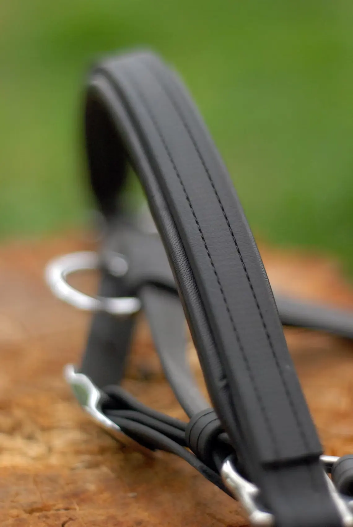 PVC Vegan Leather BioThane Bridle for Horse Stable Riding Equestrian Dressage with Brow Band Noseband and Nylon Rope Headstall