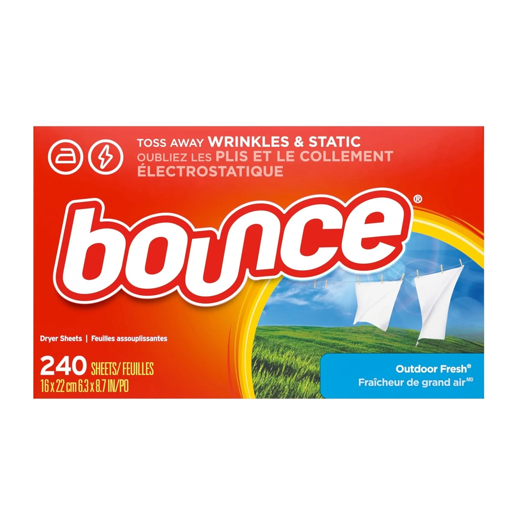 Bounce Fabric Softener Dryer Sheets, Outdoor Fresh Original Quality Supplier