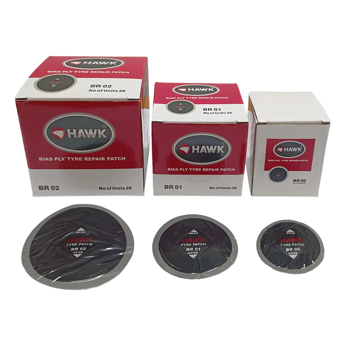 20Pcs/Box Size 58mm Lightweight Ultra-Thin Hard Type Rubber Tyre Patches Hand Tool for Car Tire Repair