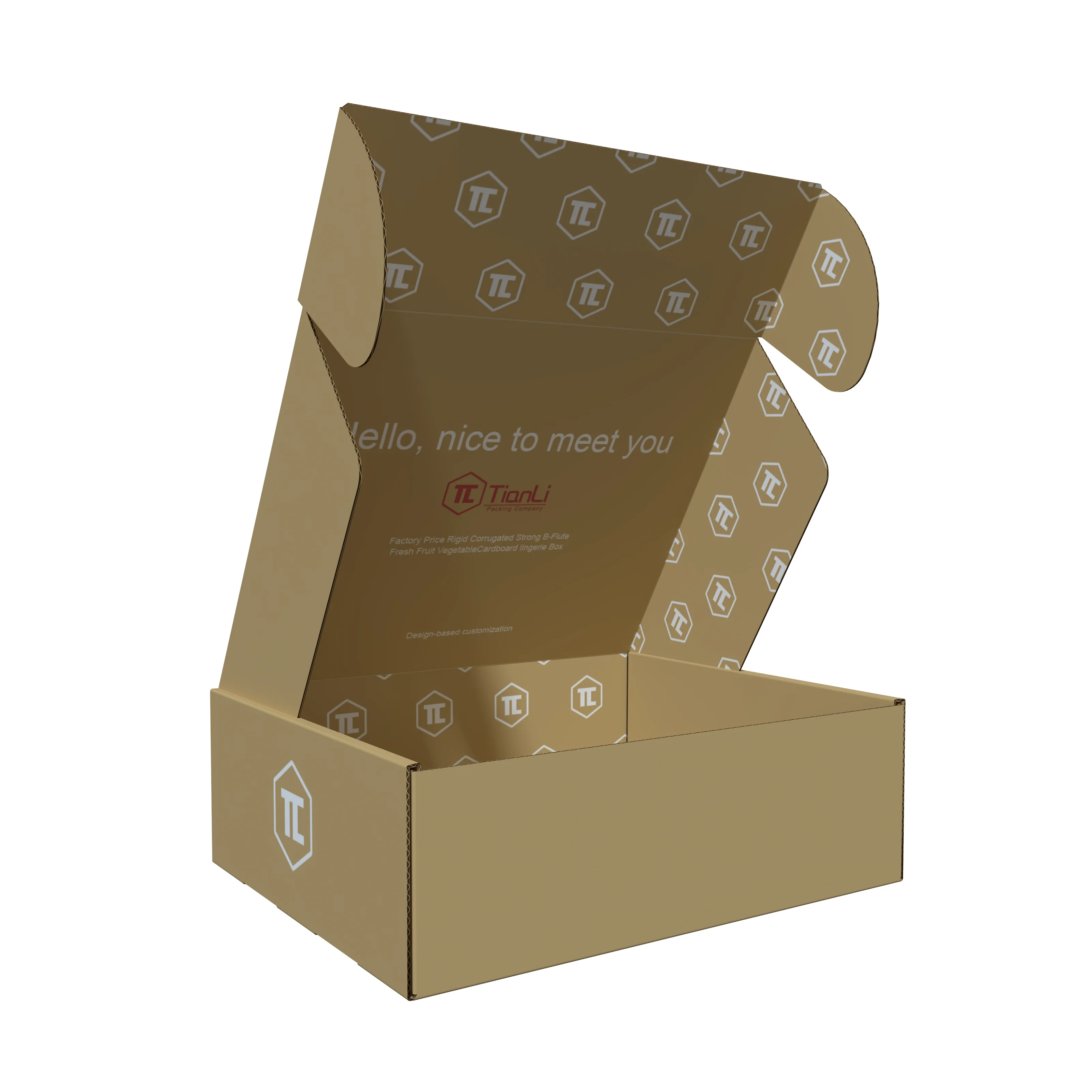 custom recyclable cardboard corrugated boxes folding paper shoes clothes packaging shipping boxes