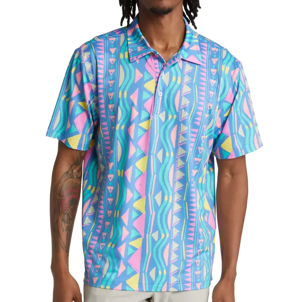 Causal Street Wear High Quality Men Sublimated Polo Shirts OEM ODM Men Solid Color Slim Fit Polo Golf T Shirt