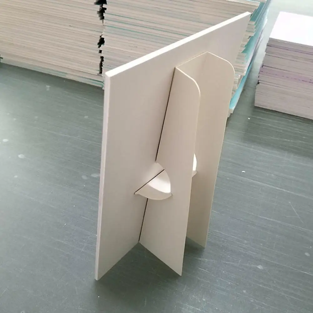 Menu Display Countertop Card Stand Cardboard Display Easels Affordable Custom Logo Table Sign for Cafes Counter