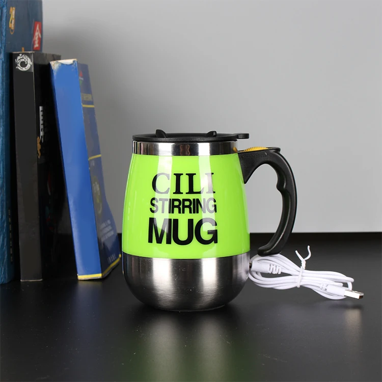 Amazing Coffee Automatic Self Chocolate Milk Magnetic Rechargeable Small White Mixing Cup