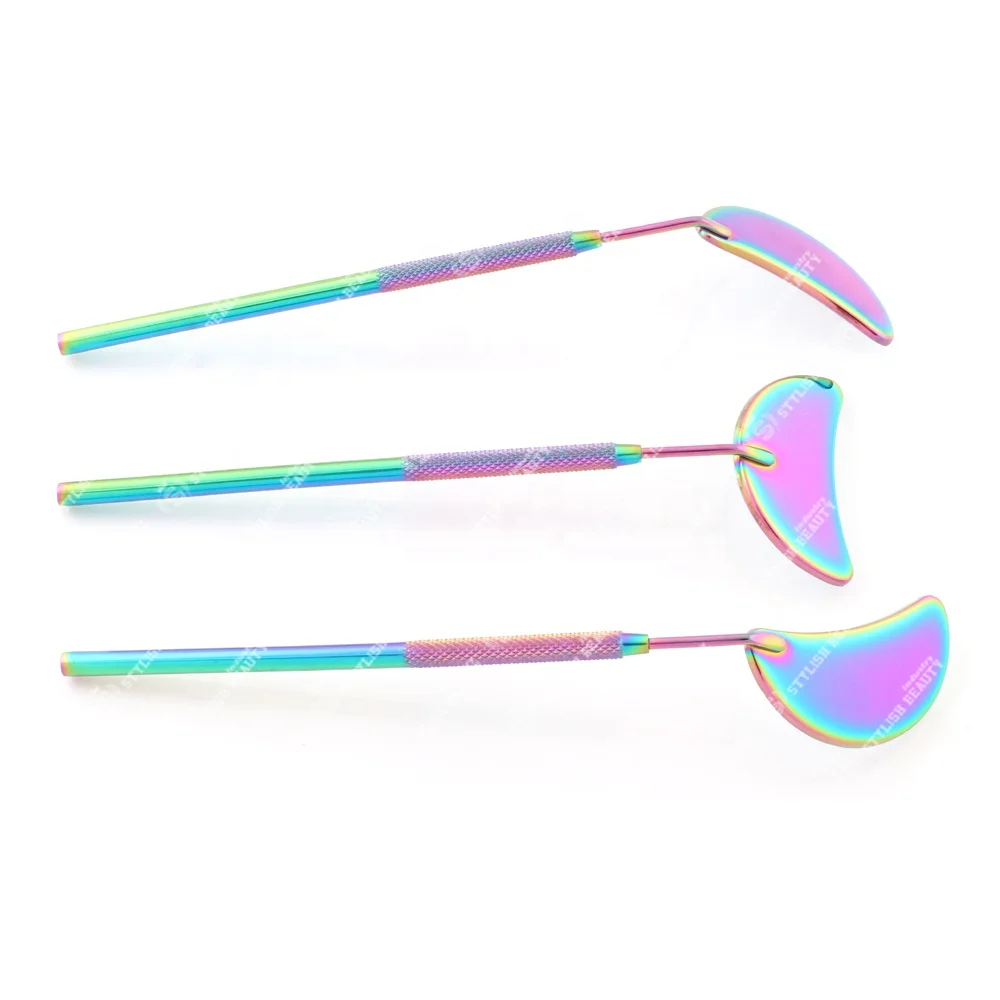 Eyelash Makeup Mirror Magnifying Beauty Long Handle Mirror Stainless Steel For Checking False Eyelashes Beauty Tools