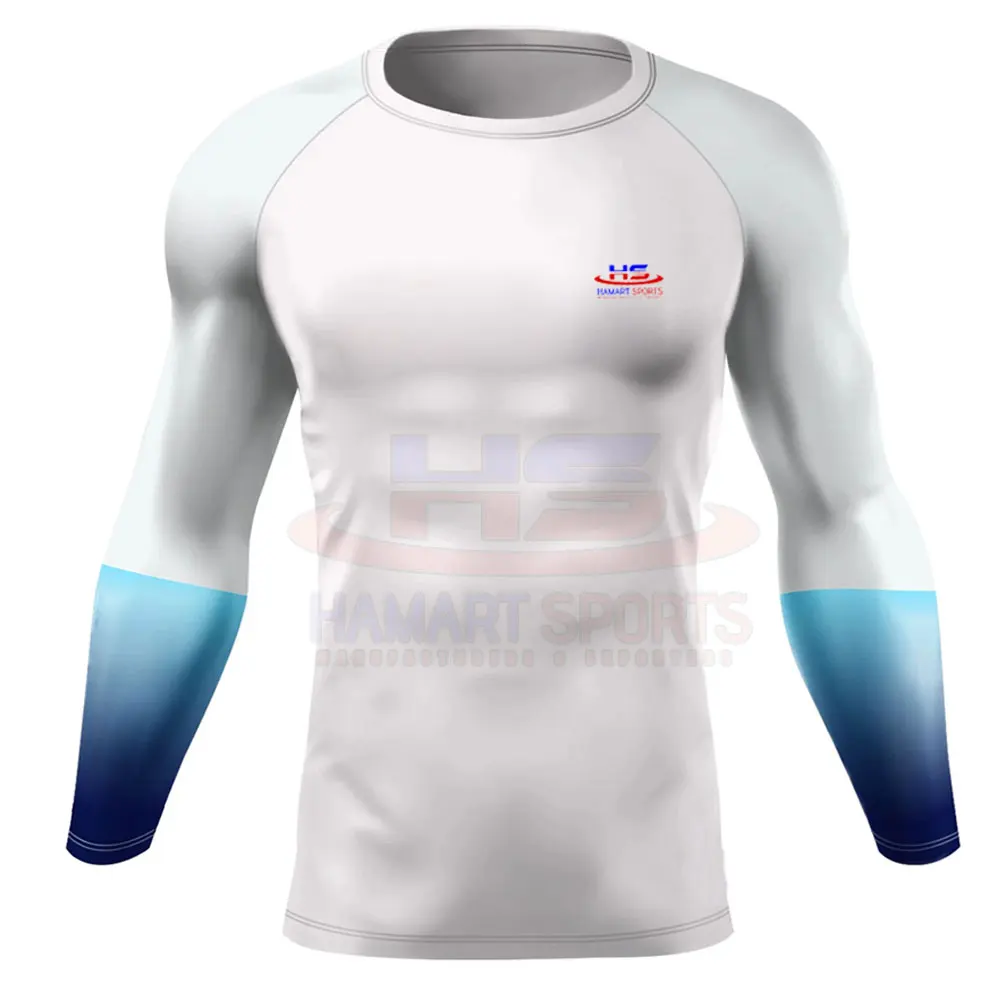 Fully Customized Logo MMA Rash Guard For Sale Breathable Gym Wear Men Rash Guard
