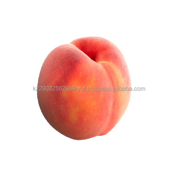 Natural product peaches yellow covered in deep red blush juicy and honey pulp healthy treat