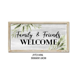 Factory wholesale home sweet home sings wall art prints for home decor bulk blank wood signs  board wooden welcome signs