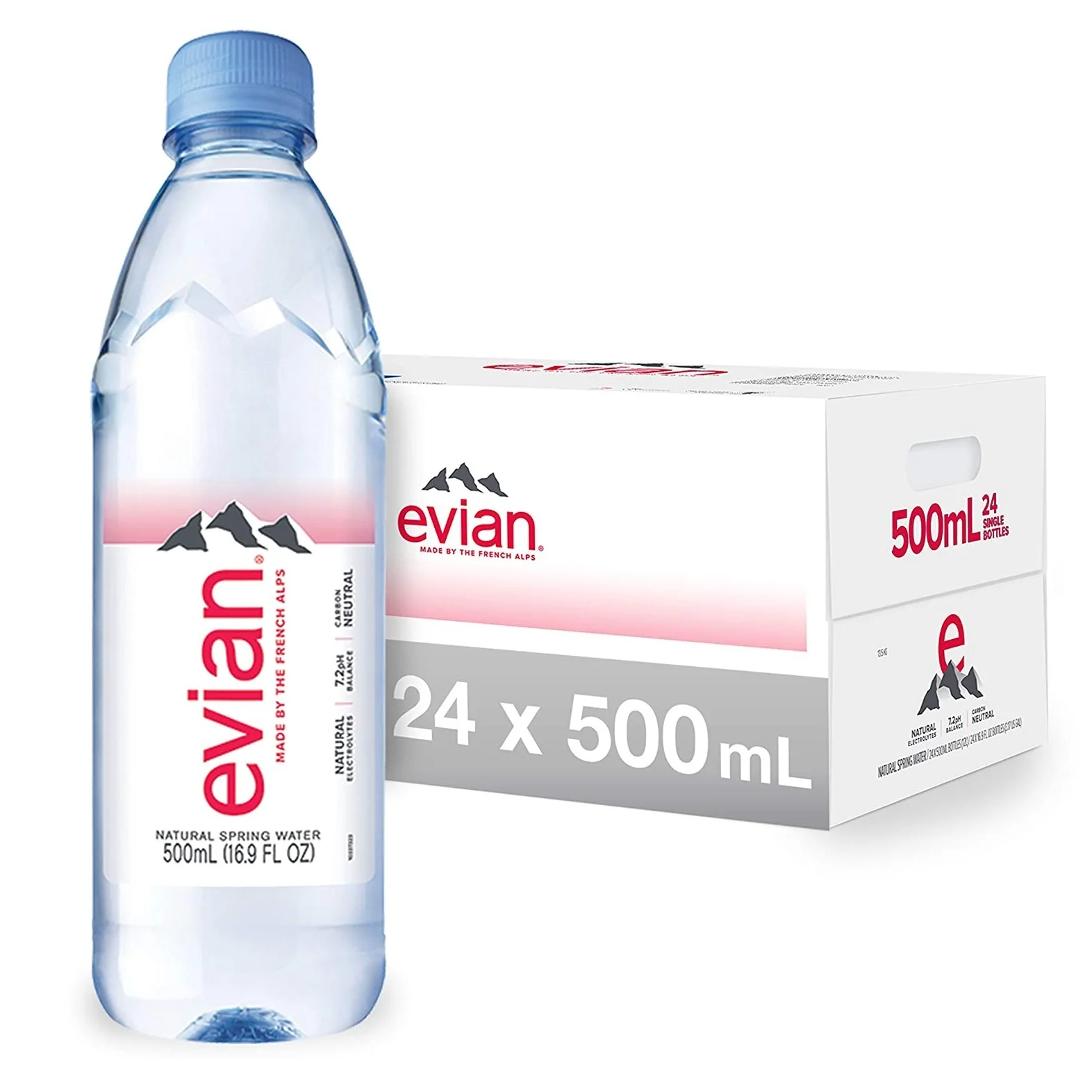 Evian mineral water 330 ml in pet bottle