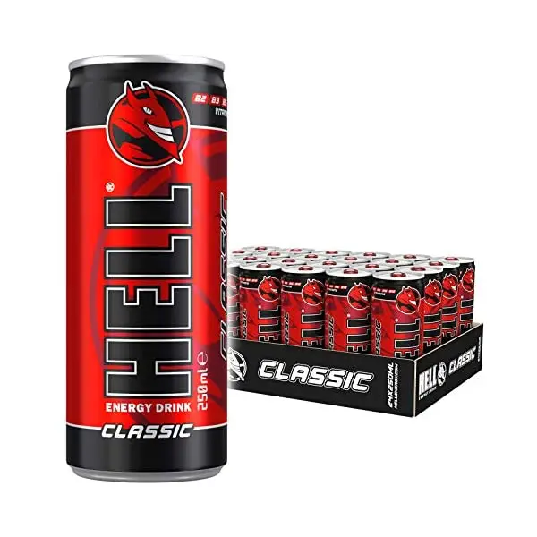 Original Hell Energy Drink 250ml | Hell Energy Drink 250ml Cans Wholesale | Energy Drinks For Export