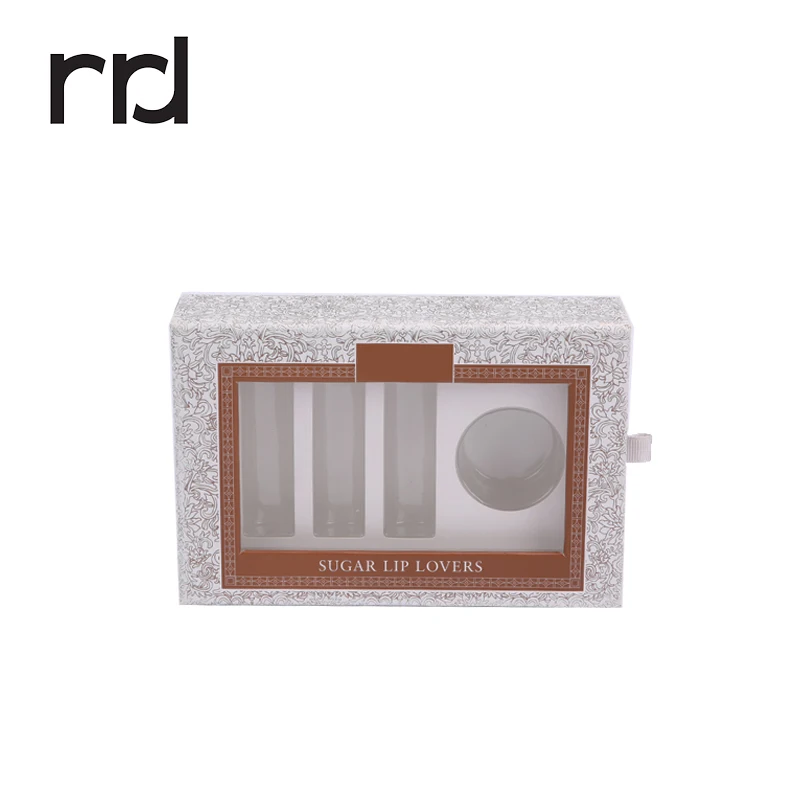 RR Donnelley Custom Elegant Design Luxury Rectangle Gift Cosmetic Cardboard Lenses Packaging Essential Oil Packaging Window Box