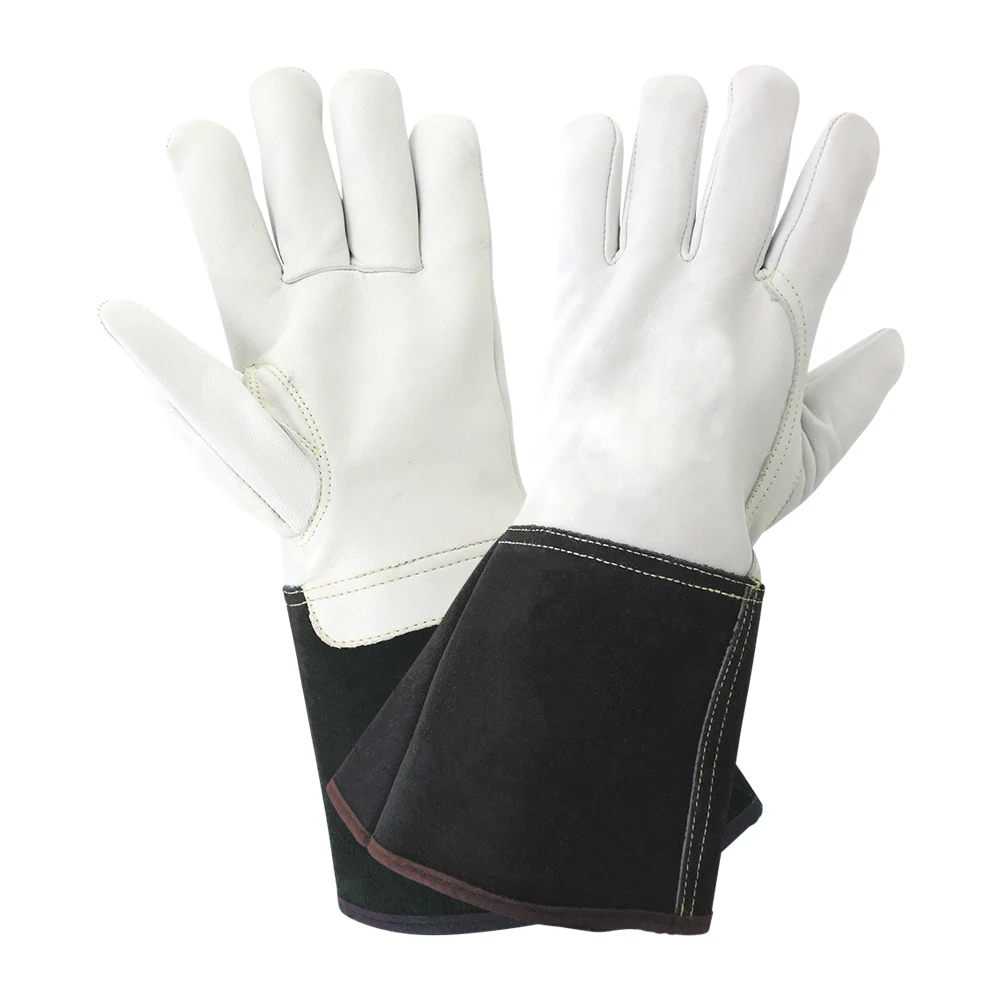 New Wholesale Price Manufacture Best Cowhide Leather Tig Welding Gloves For Professional Use