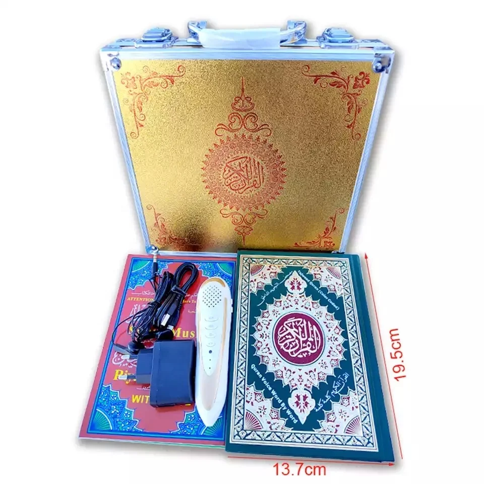 Hot Sale  Factory direct golden M10L-1 Digital  Smart Al Quran Pen for Learning and Reading Quran Best Islamic Quran Box Gift