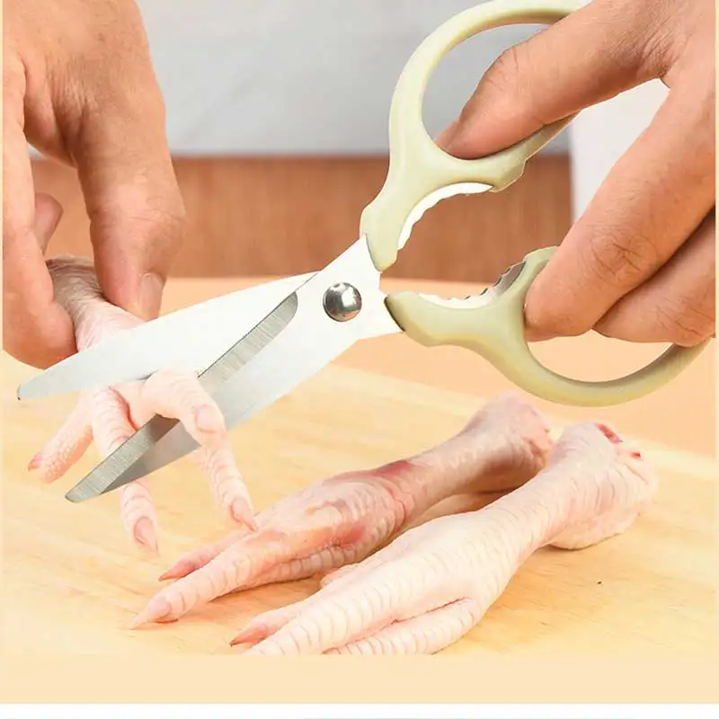 German Japanese Multifunctional New Professional Heavy Duty Stainless Steel Pink Kitchen Scissors