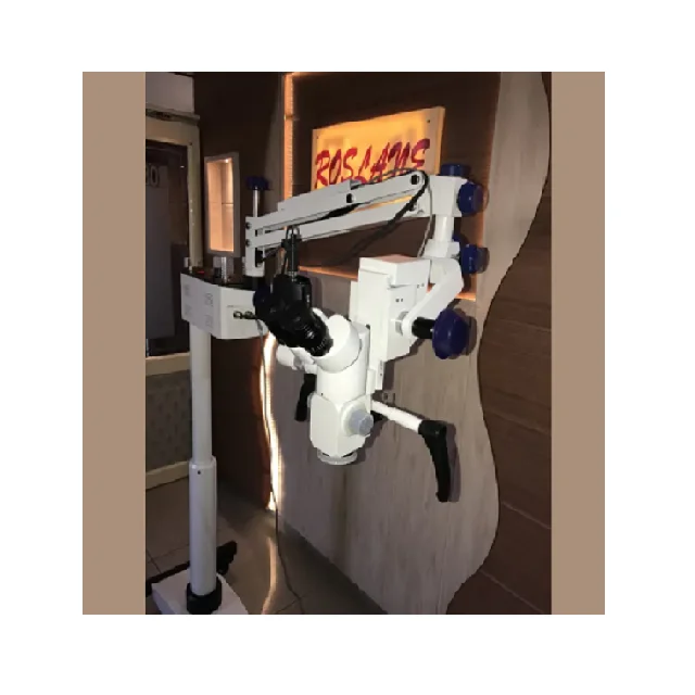 Portable Dental Operating Microscope LED Power Source Made of Plastic Metal with Mobile Phone Adapter for Capturing Images Video