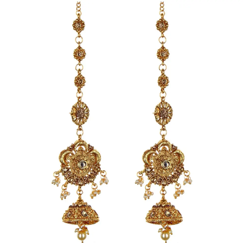 Indian bridal jewelry wedding necklace set wedding jewelry Hot Selling Gold Plated Water Drop Jewelry Set