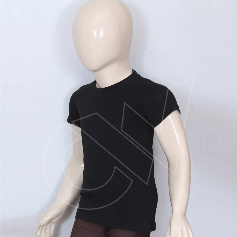 High Quality Cotton Summer Kids Casual Short Sleeve Solid Color T-Shirts For Children