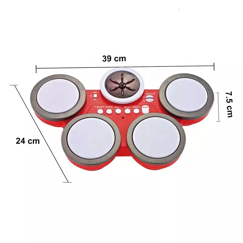 JinYing Newest interesting musical instruments electronic baby mini drum toy for kids