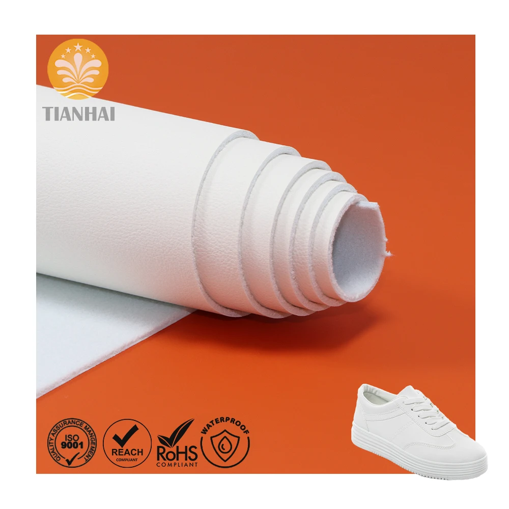 Wholesale Water Resistant Abrasion-Resistant shoe leather rexine leather pu leather material for shoes