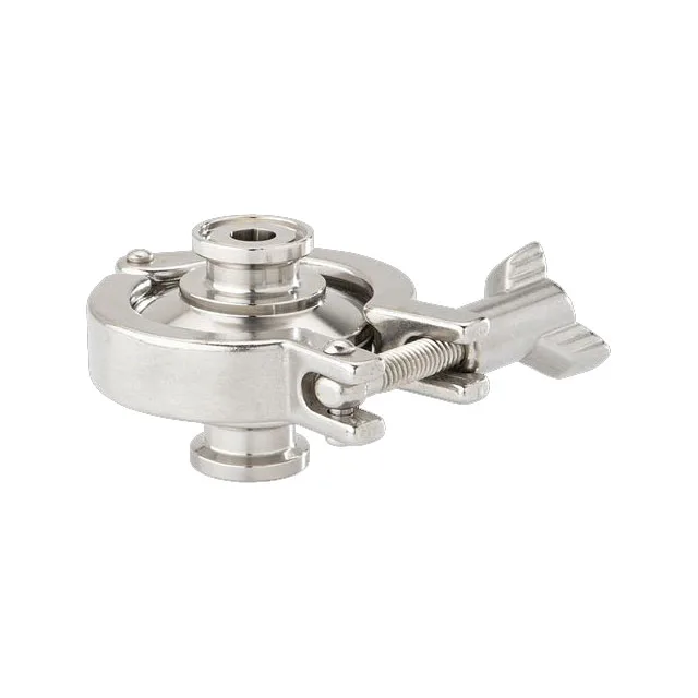 Vertical sanitary stainless steel two piece tri clamped clean steam trap