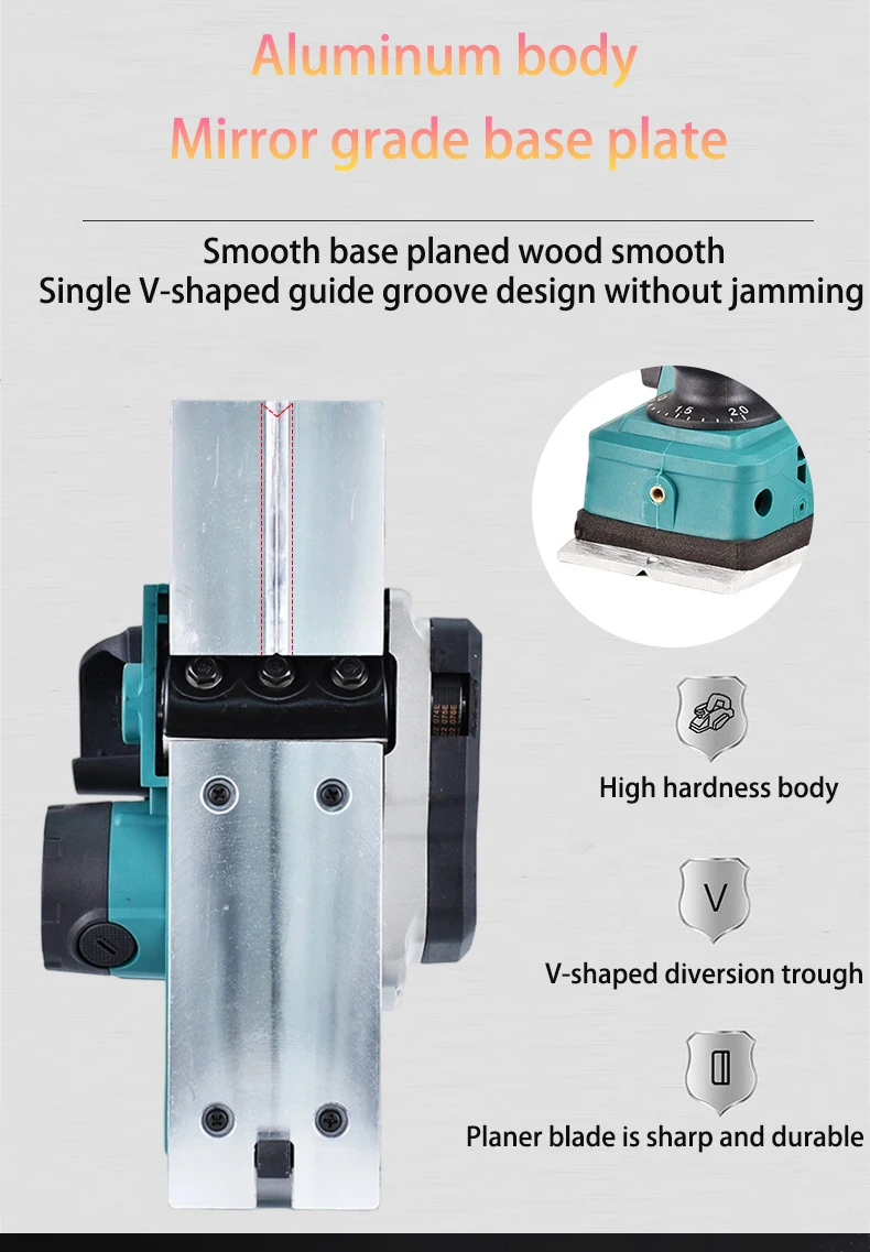 Professional electric wood saw machines bench planer wood planer thicknesser polisher power tools set wood planers
